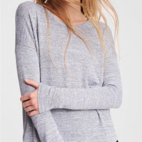 Rag & Bone, Hudson Crewneck Long-Sleeve Grey Top - Picture 5 of 10